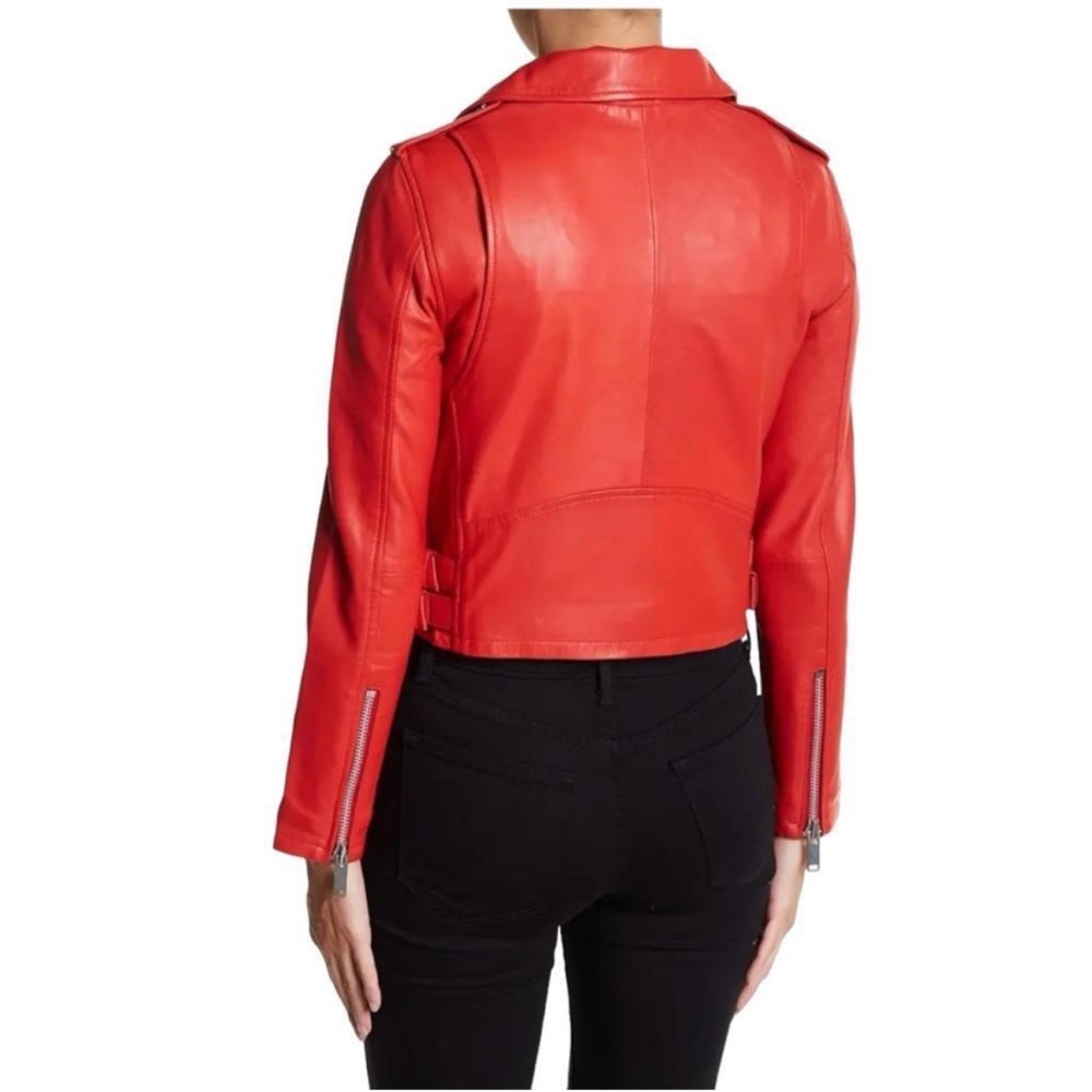 Walter Baker Liz Leather Moto Biker Jacket XS - Picture 3 of 16